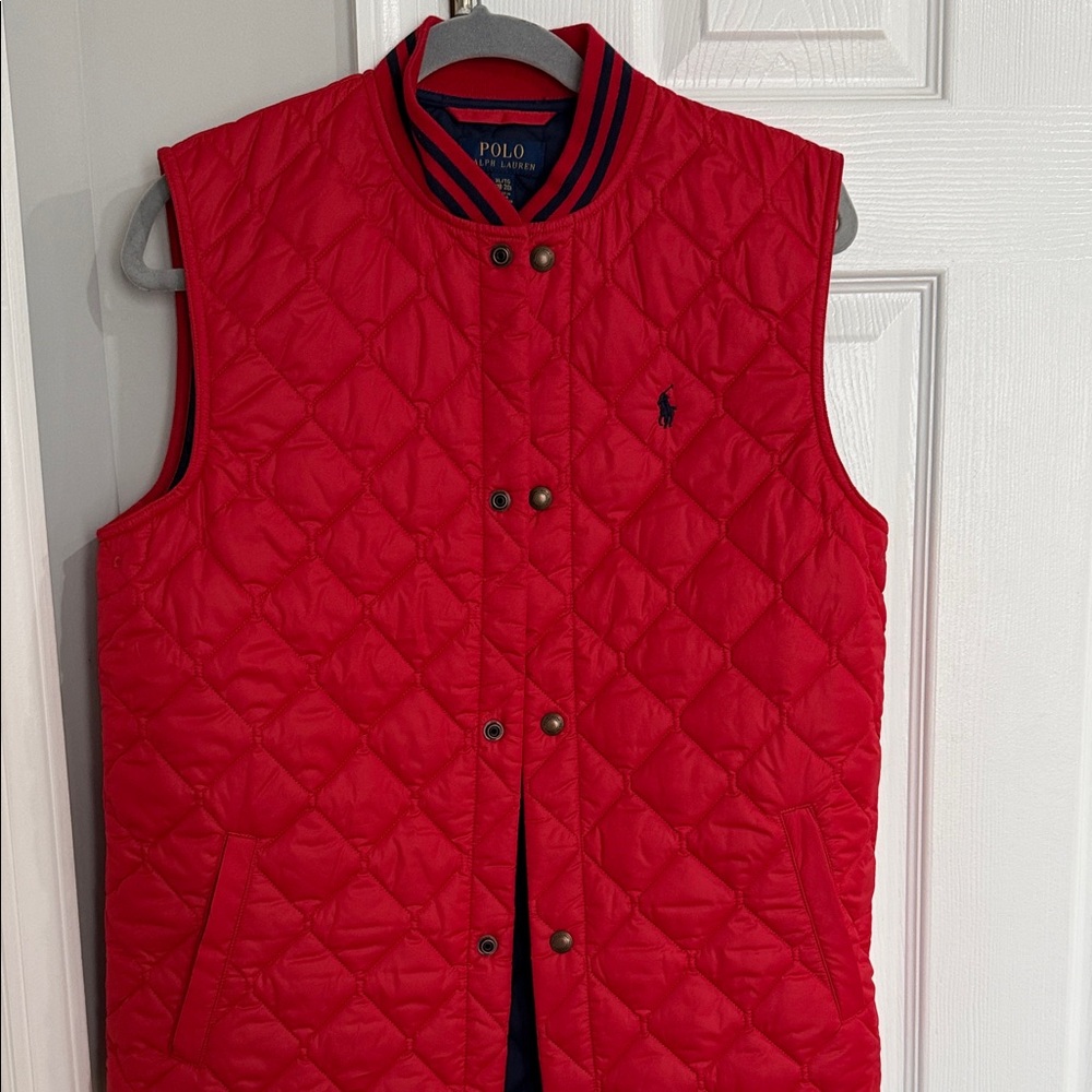 Polo by Ralph Lauren Quilted Red Vest for Men